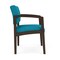 Lesro Lenox Wood Wide Guest Chair Wood Frame, Mocha, OH Waterfall Upholstery LW1201 - alternate 2